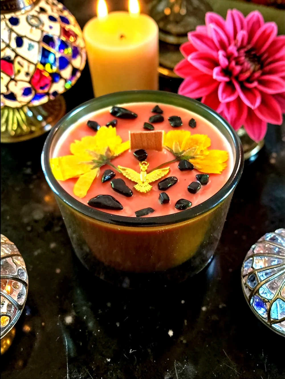 Hand Crafted , Wicked Worthy Wax, Light Flight 4 oz candle - Picture 4 of 4